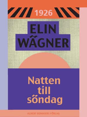 cover image of Natten till söndag